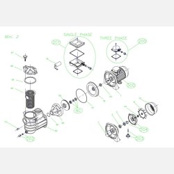 O-ring til filterl�g til PSH Bombas mini poolpumpe
